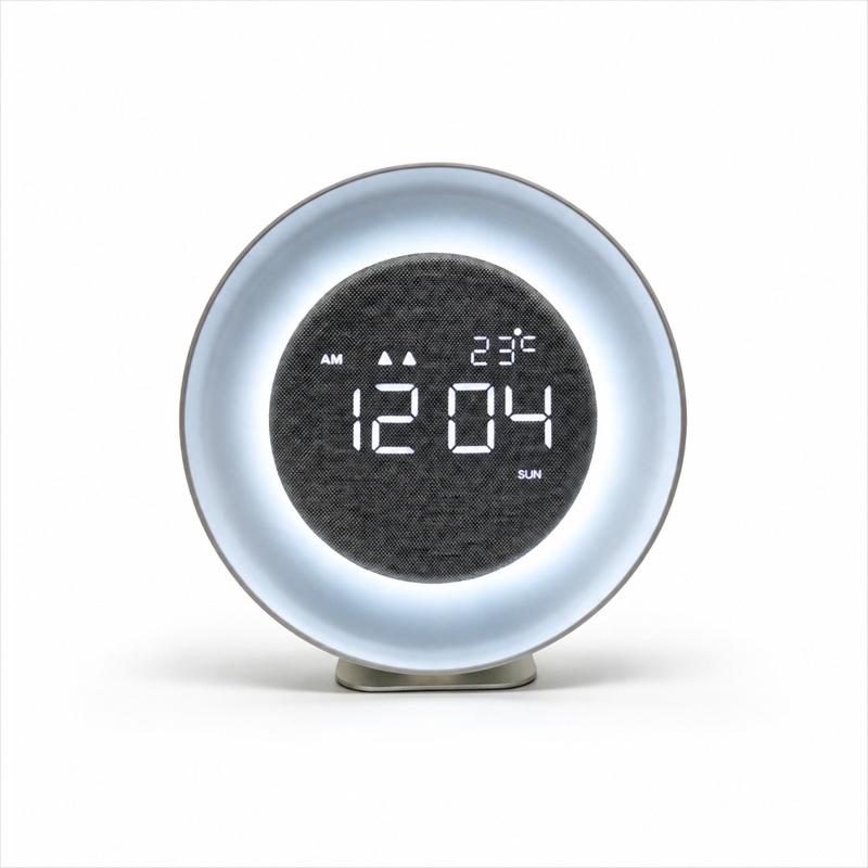 Wall Mounted Sunrise Alarm Clock With Light Wall Mounted Sunrise Alarm Clock With Light
