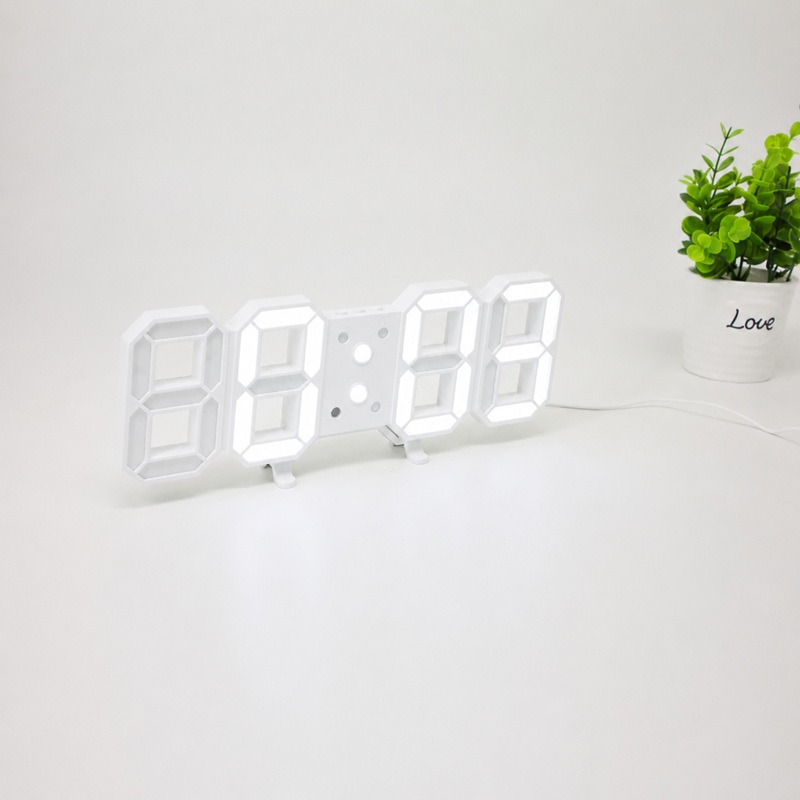 Number 8 Wall Mounted Digital Alarm Clock