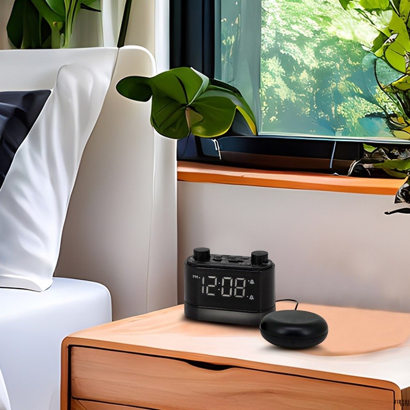 Extra Loud Alarm Clock With Bed Shaker