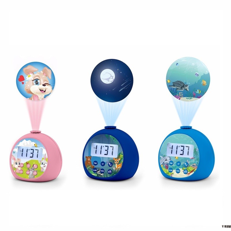 Kids Projection Night Light Alarm Clock Wholesale