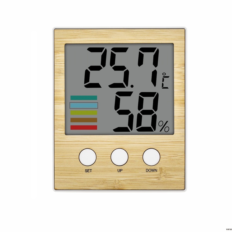 Digital Thermo Hygrometer Clock For Desk Digital Thermo Hygrometer Clock For Desk