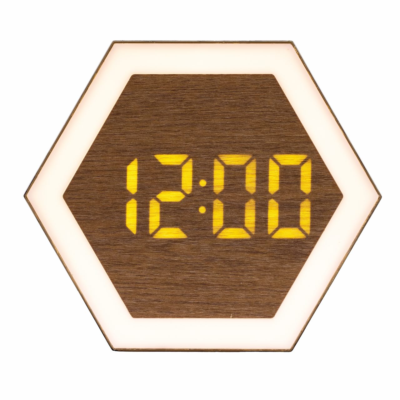 Hexagonal LED Alarm Clock