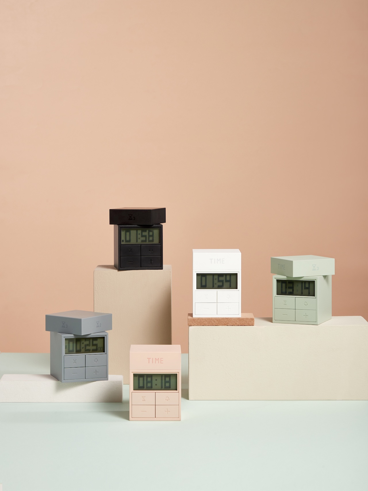 Rotatable Cube Digital Timer: Stylish Desk Countdown Timer for Focus & Stress Relie